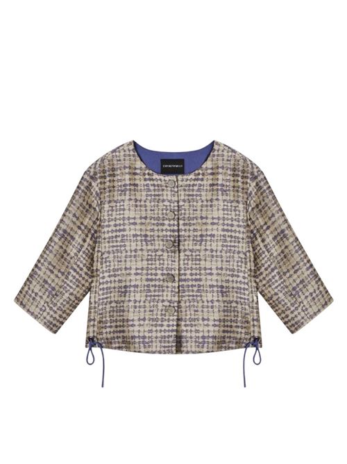 Giacca in tessuto jacquard motivo geometrico Emporio Armani | EW004323 TE20128.F1097